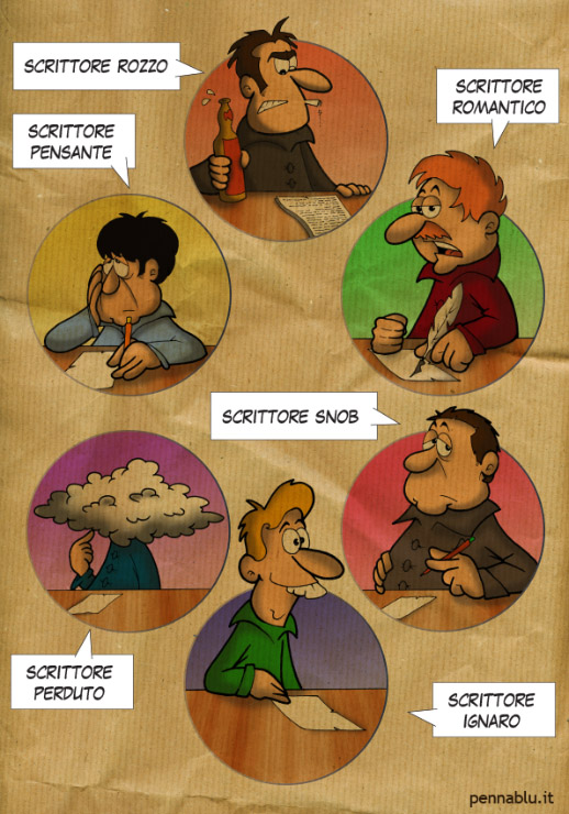 Tipologie di scrittori – Infocartoon