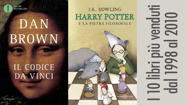 I 10 libri più venduti dal 1998 al 2010