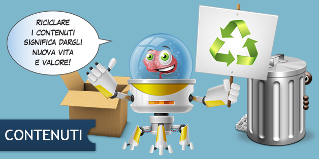 Riciclo nel content marketing