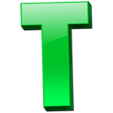 Letter t alphabet icon