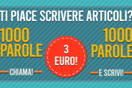 Articoli di 1000 parole a 3 euro