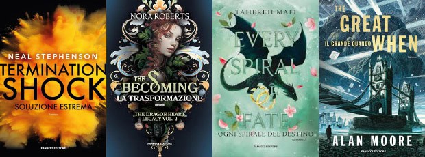 4 libri con titoli in inglese