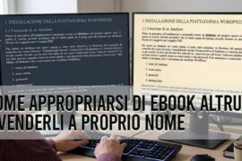 Come appropriarsi di ebook altrui e venderli a proprio nome